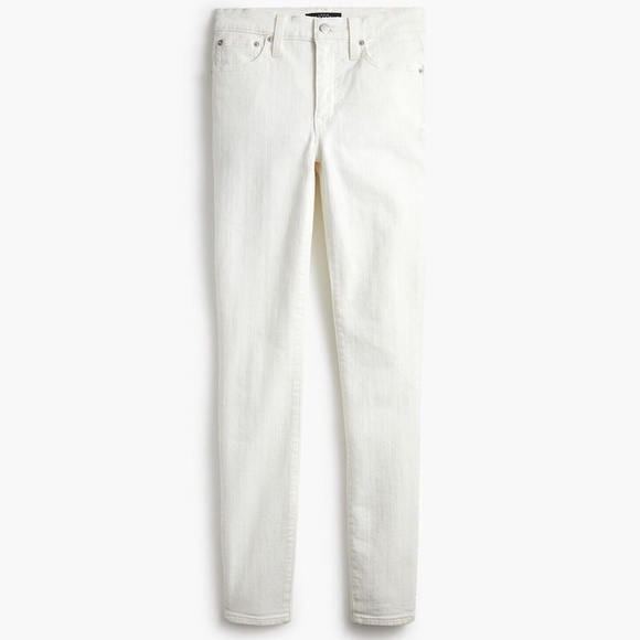 J. Crew Factory Denim - New JCREW Size 31 9" High-Rise Skinny Jean in White Denim AK526